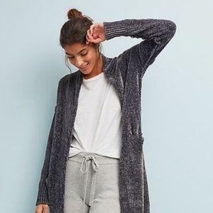 Chenille Long Cardigan